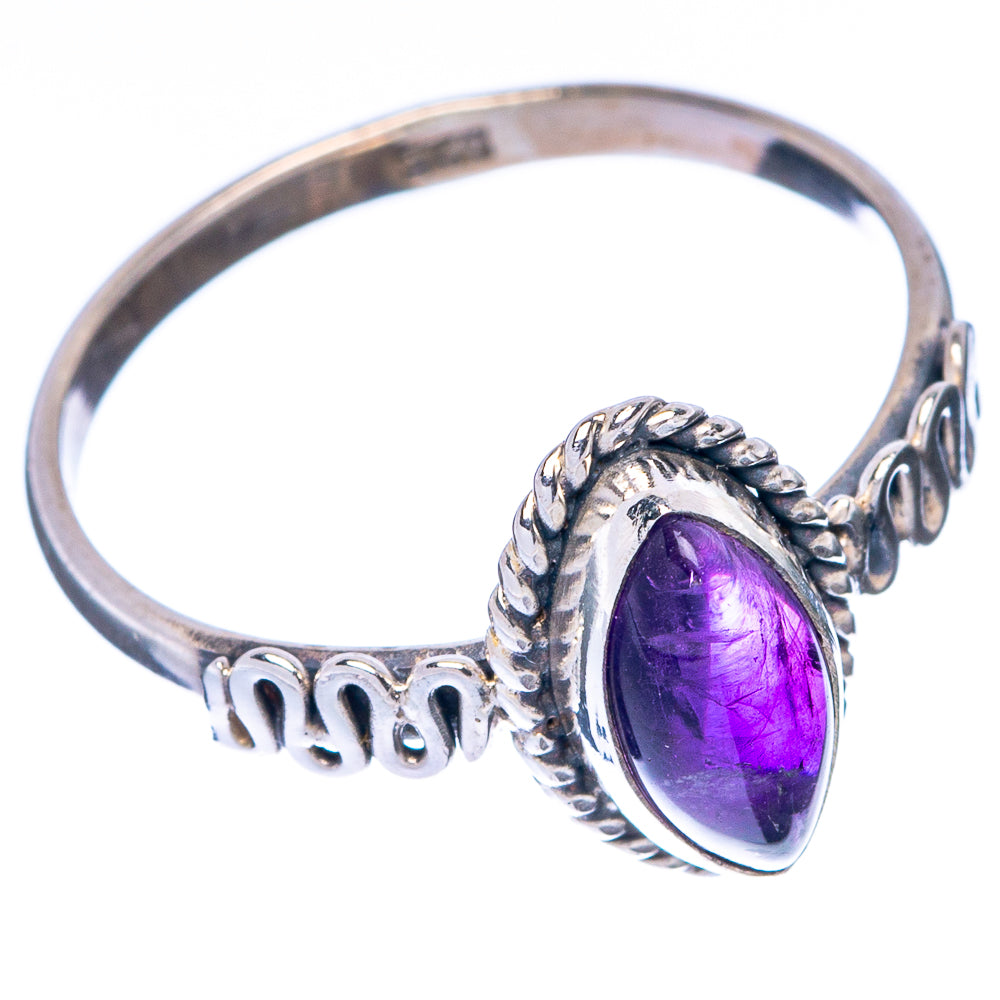 Amethyst Dainty Ring Size 8.25 (925 Sterling Silver) R145057