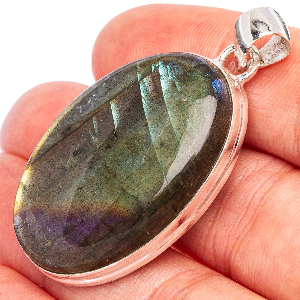 Labradorite Pendant 1 3/4" (925 Sterling Silver) P44875