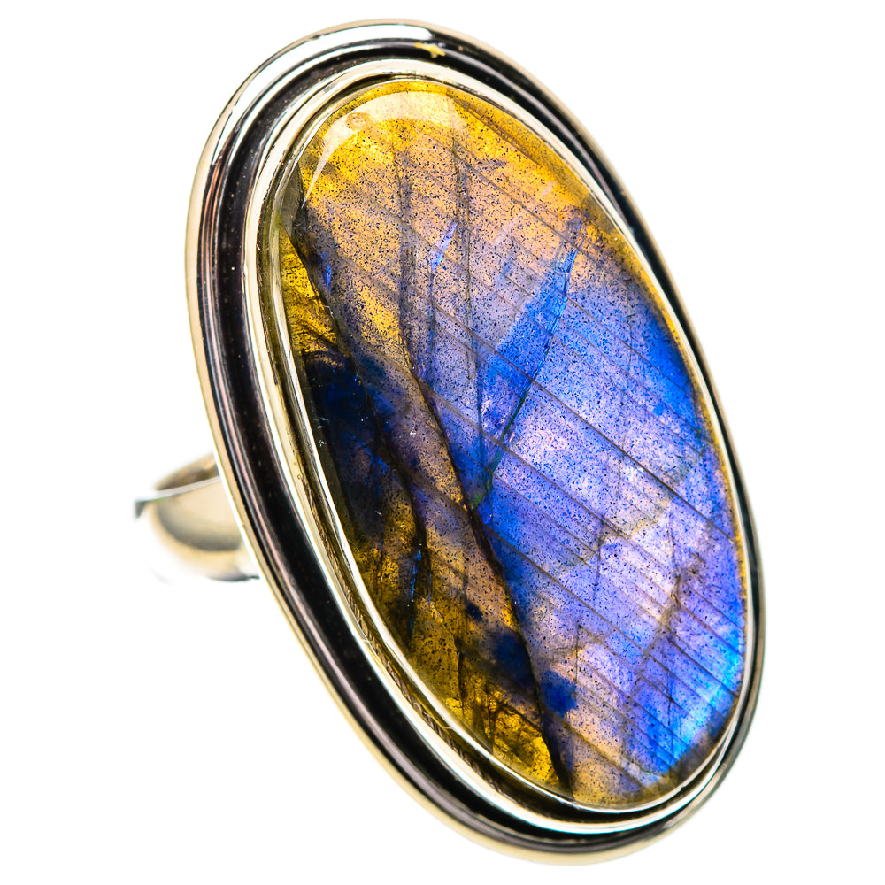 Large Labradorite Ring Size 7.75 (925 Sterling Silver) RING138010