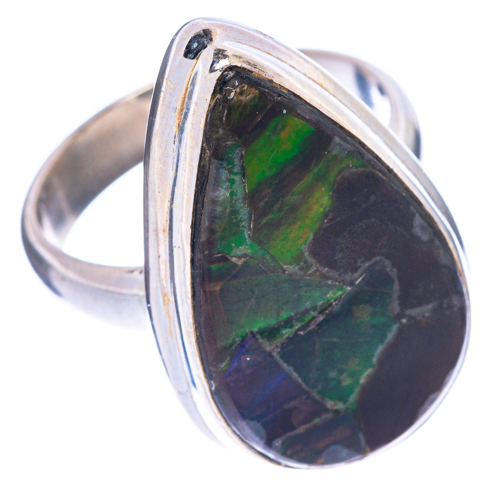 Rare Canadian Ammolite Ring Size 5 (925 Sterling Silver) R1510