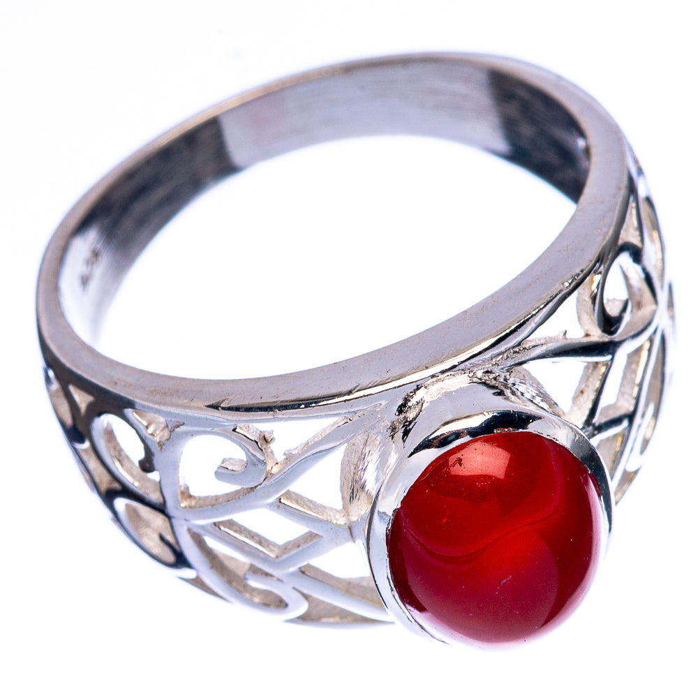 Red Onyx Ring Size 8 (925 Sterling Silver) R146103