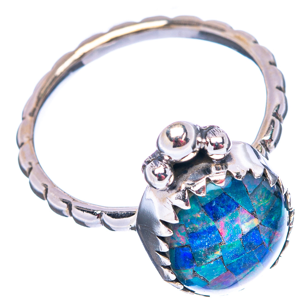 Rare Triplet Opal Ring Size 7.5 (.925 Sterling Silver)