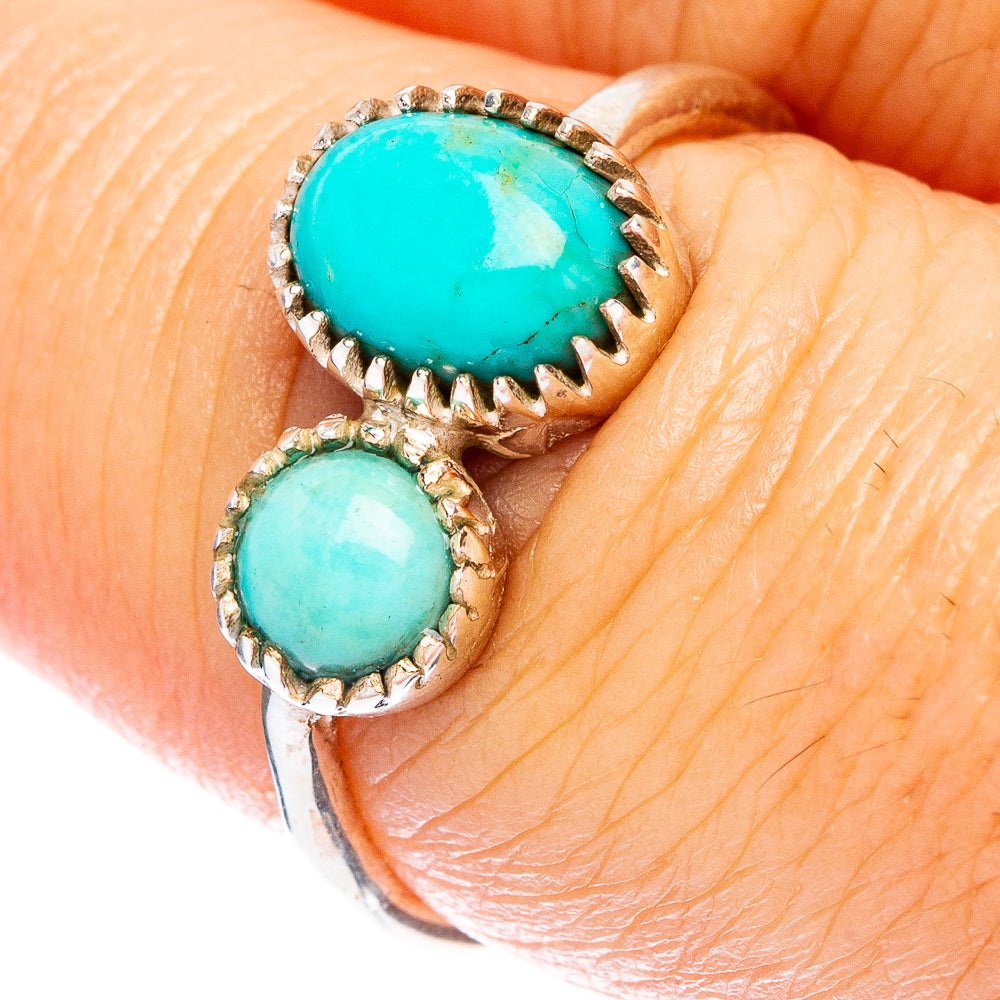 Turquoise Dainty Ring Size 7 (925 Sterling Silver) R146941