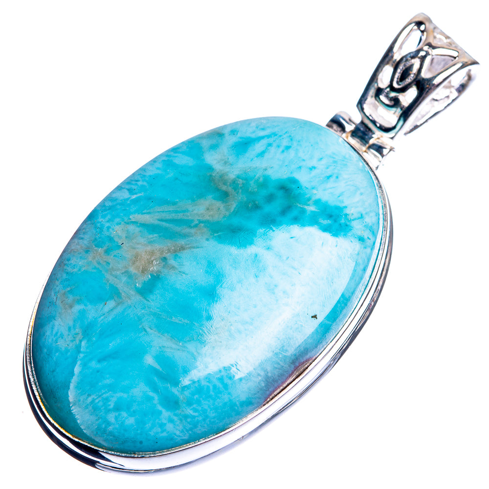 Larimar Pendant 1 7/8" (925 Sterling Silver) P39109