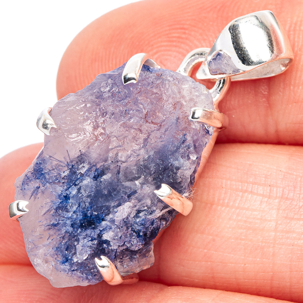 Rare Dumortierite Pendant 1 3/8" (925 Sterling Silver) P41549