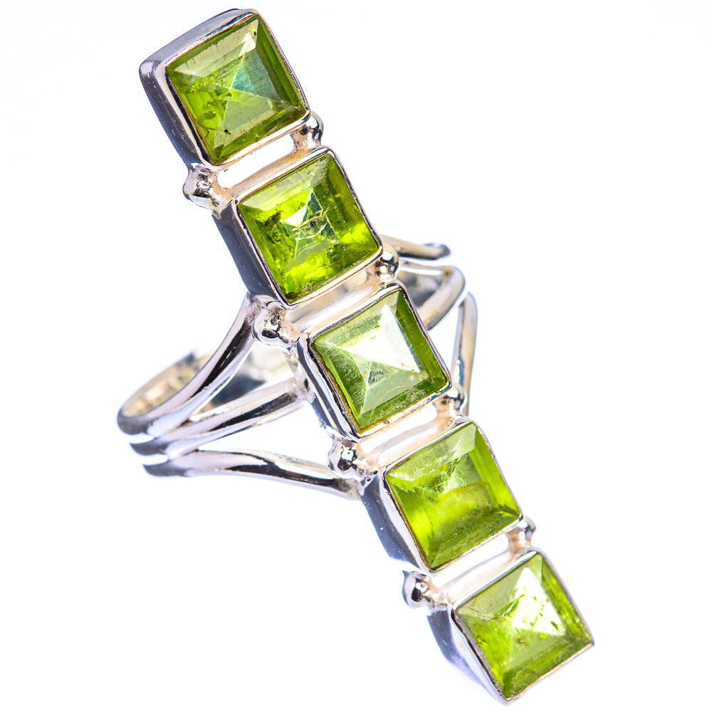 Large Peridot Ring Size 8.75 (925 Sterling Silver) R142898