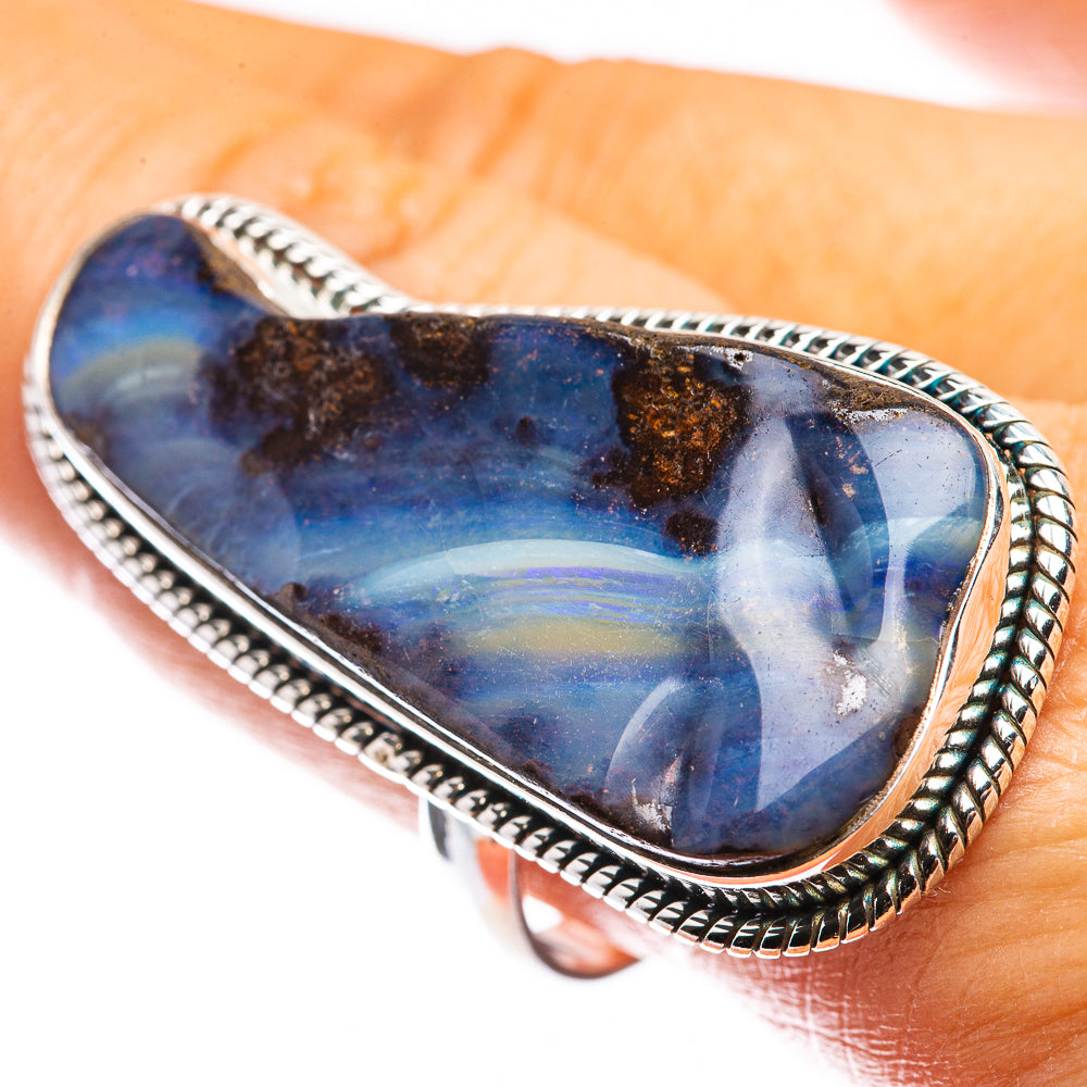 Huge Boulder Opal Ring Size 10.25 (925 Sterling Silver) R142737
