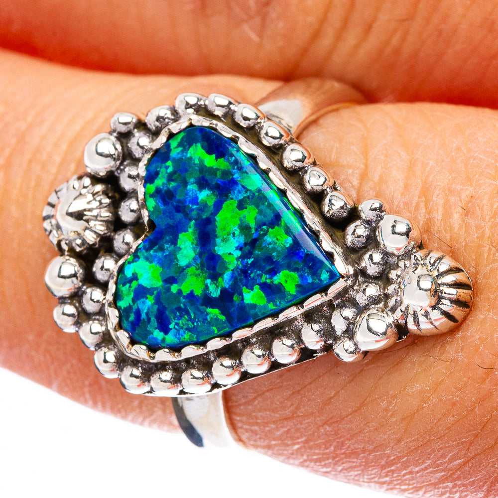 Synthetic Opal Ring Size 7.25 (925 Sterling Silver) R146130