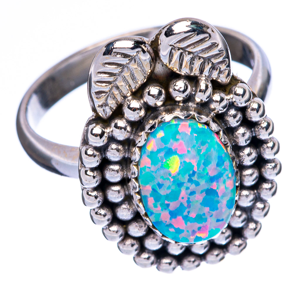 Synthetic Opal Ring Size 8.25 (925 Sterling Silver) R146120