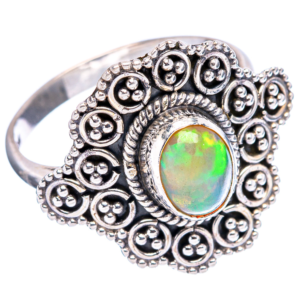 Rare Ethiopian Opal Ring Size 8 (.925 Sterling Silver)