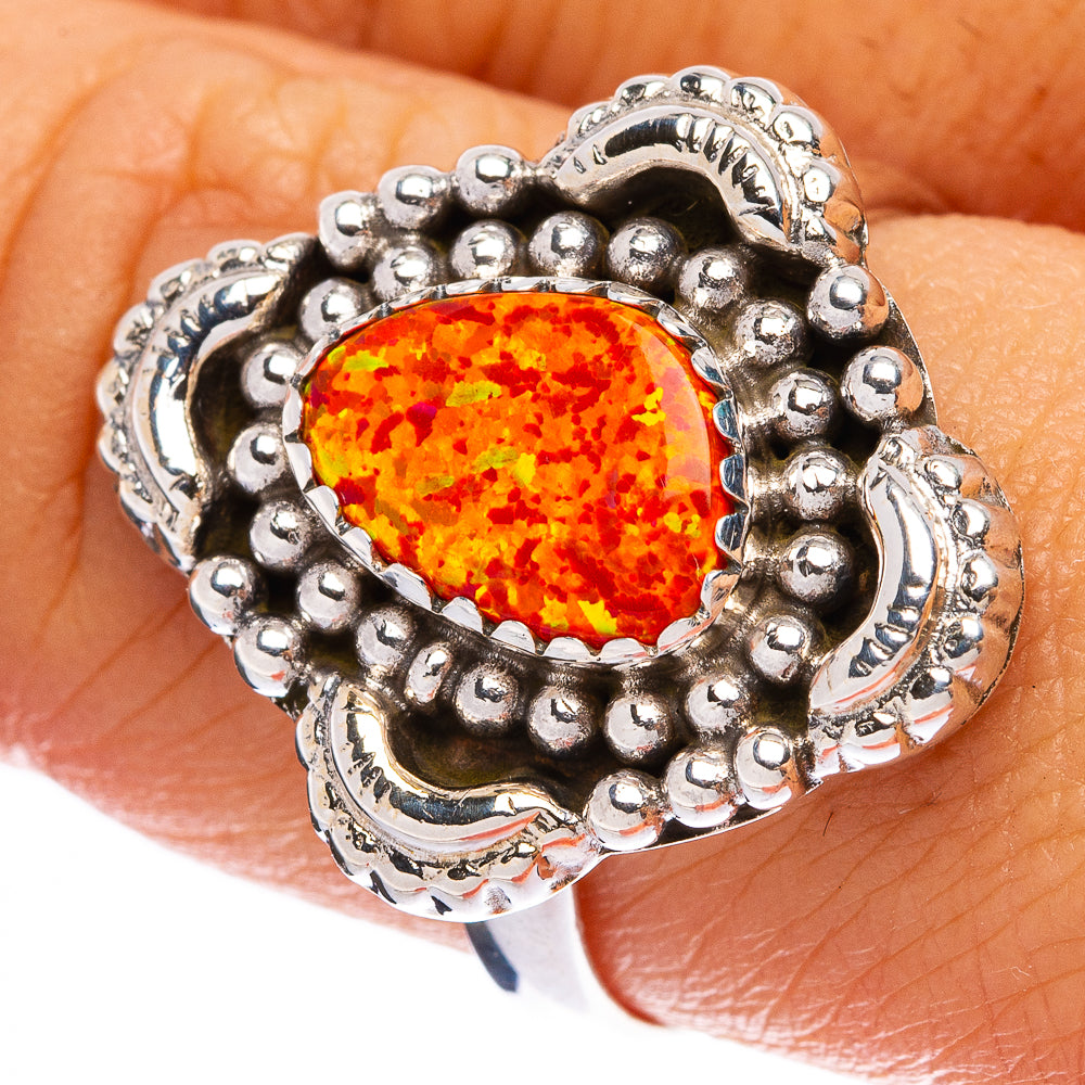 Synthetic Opal Ring Size 9 (925 Sterling Silver) R146274