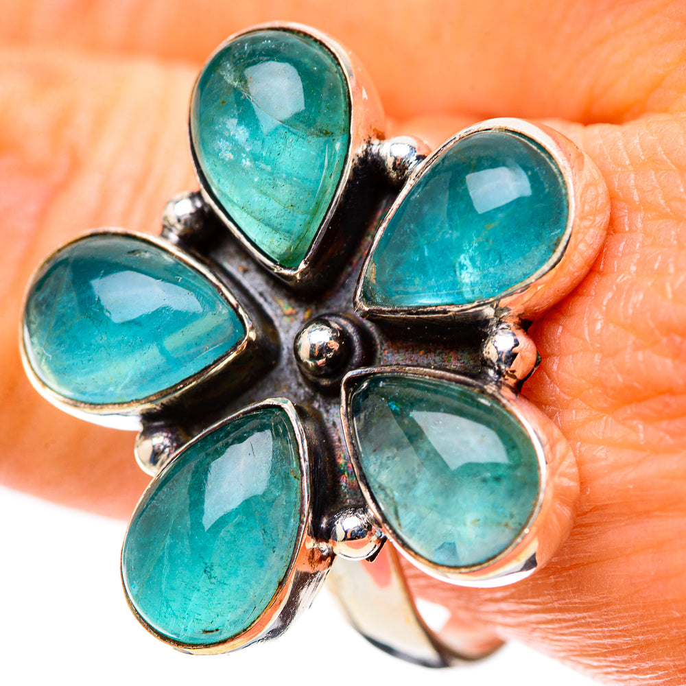 Large Blue Fluorite 925 Sterling Silver Ring Size 11 (925 Sterling Silver) RING139474