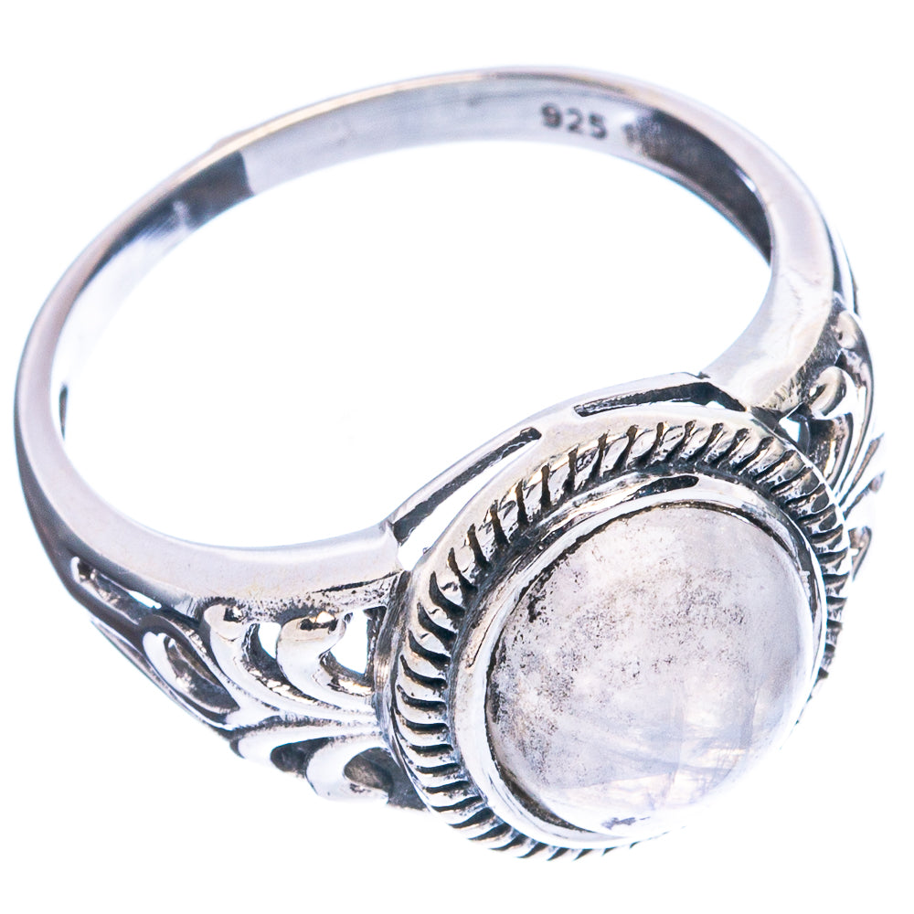 Rainbow Moonstone Ring Size 9.5 (925 Sterling Silver) R4841