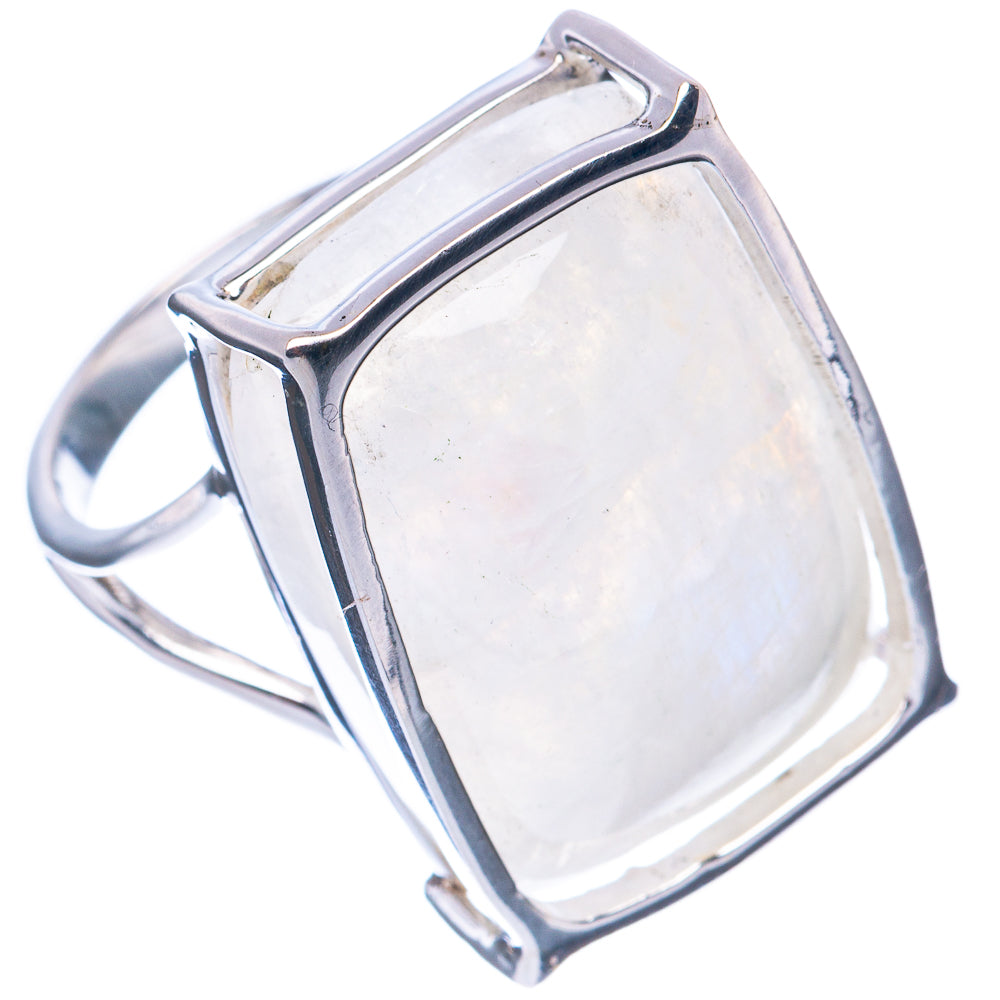 Premium Rainbow Moonstone 925 Sterling Silver Ring Size 8 (925 Sterling Silver) R2657