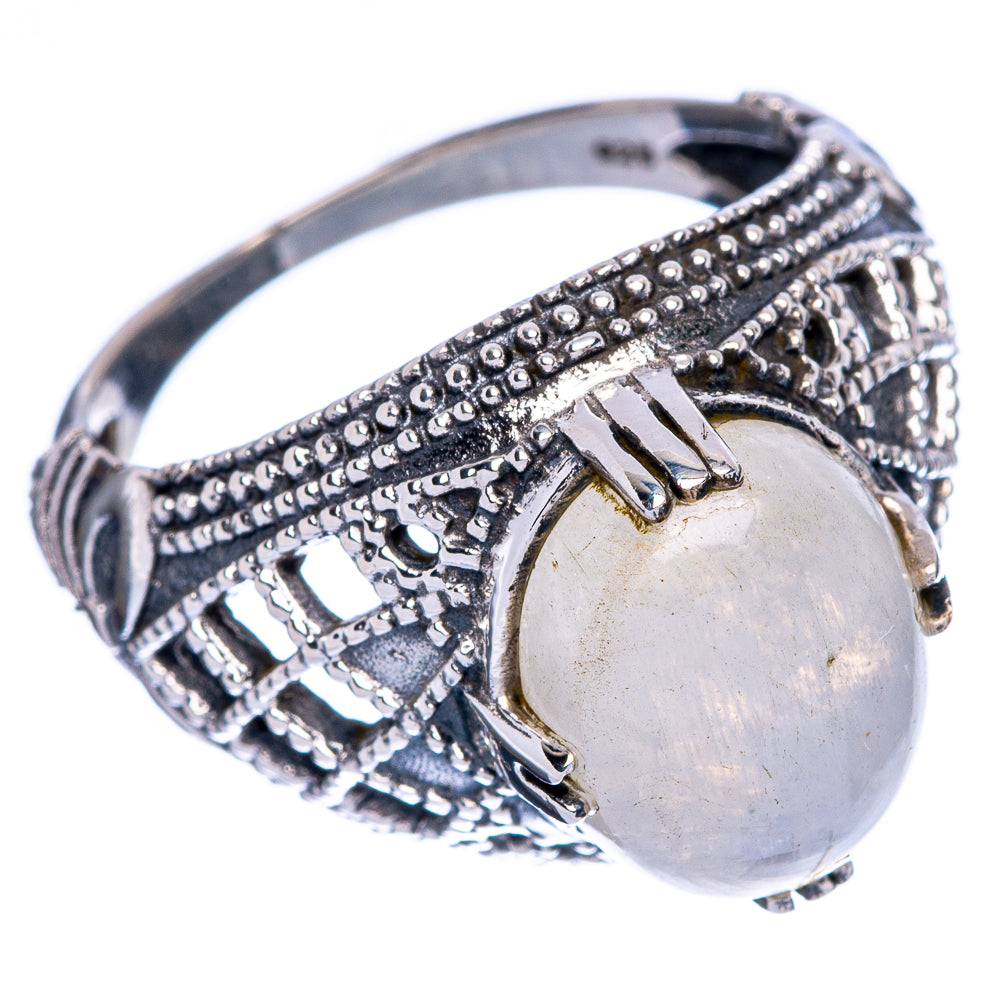Rainbow Moonstone Ring Size 9 (925 Sterling Silver) R146392