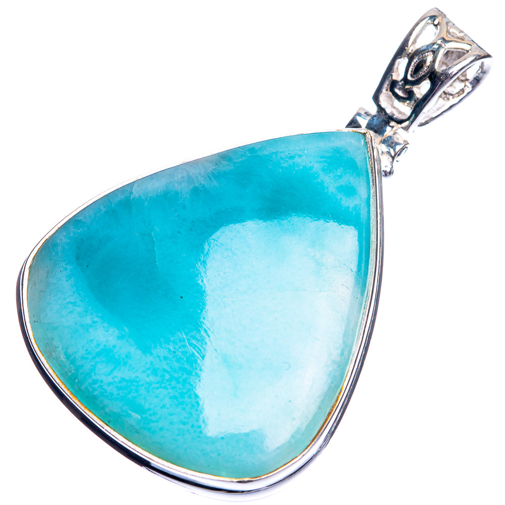 Larimar Pendant 1 7/8" (925 Sterling Silver) P39047