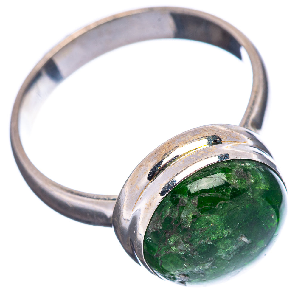 Chrome Diopside Ring Size 8 (.925 Sterling Silver)