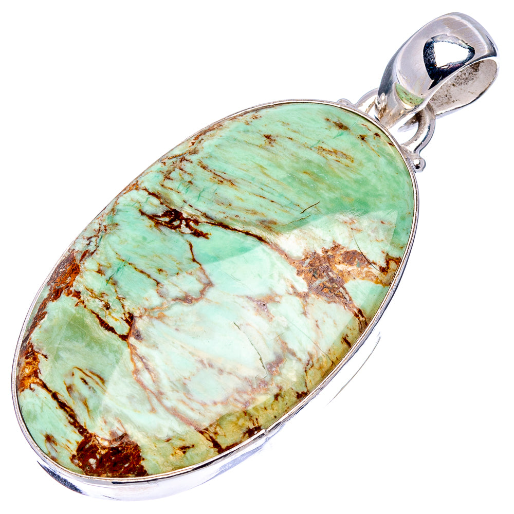 Variscite Pendant 1 3/4" (.925 Sterling Silver)