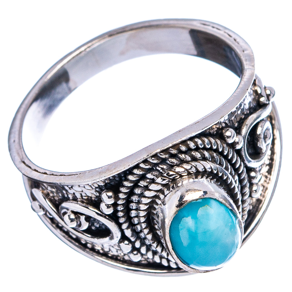 Rare Larimar Cocktail Ring Size 5.75 (.925 Sterling Silver)