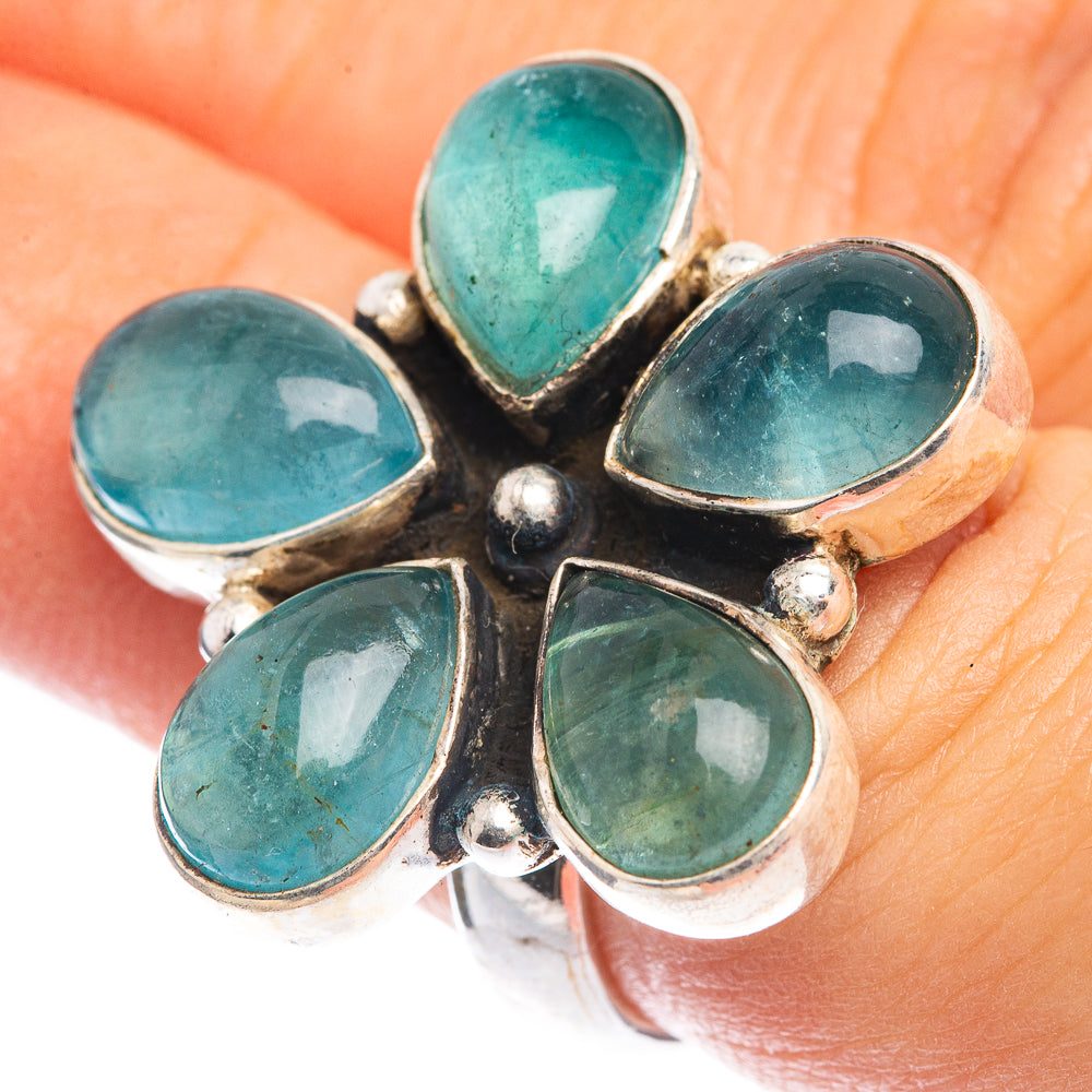 Blue Fluorite Ring Size 6 (925 Sterling Silver) RING143315