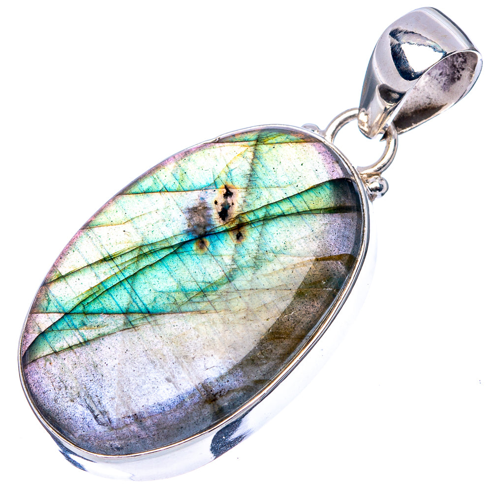 Labradorite Pendant 1 3/4" (925 Sterling Silver) P43203