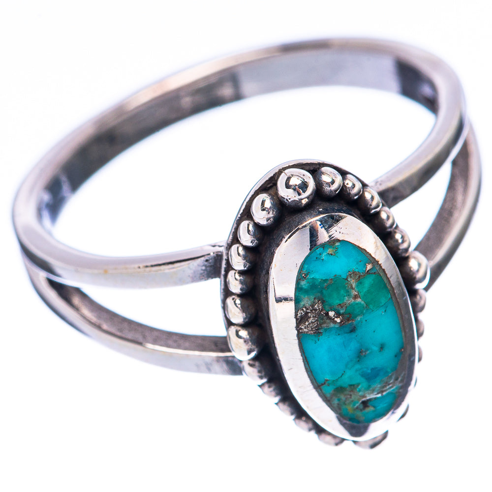 Rare Arizona Turquoise Ring Size 8 (925 Sterling Silver) R2216