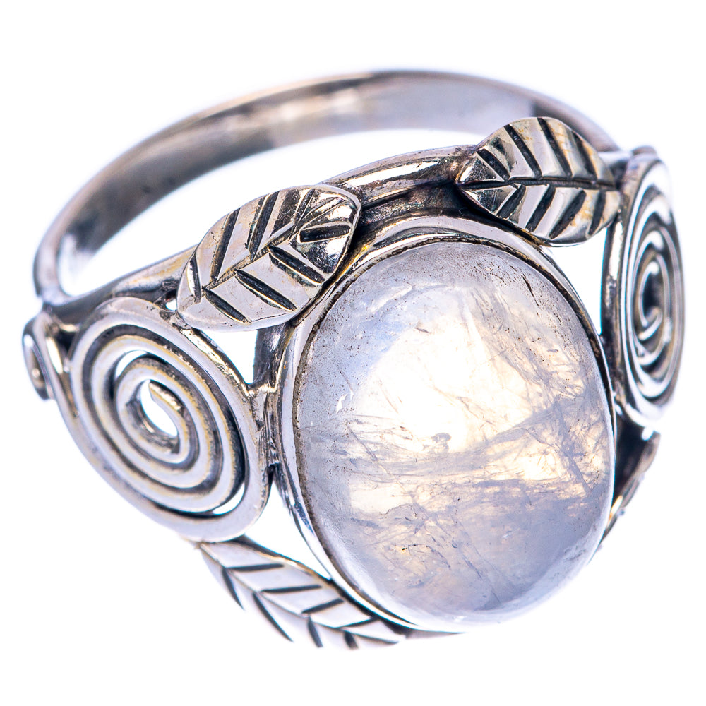 Rainbow Moonstone Ring Size 7.5 (925 Sterling Silver) R144719