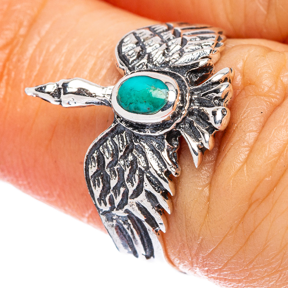 Rare Arizona Turquoise Phoenix Ring Size 6.75 (925 Sterling Silver) R2337