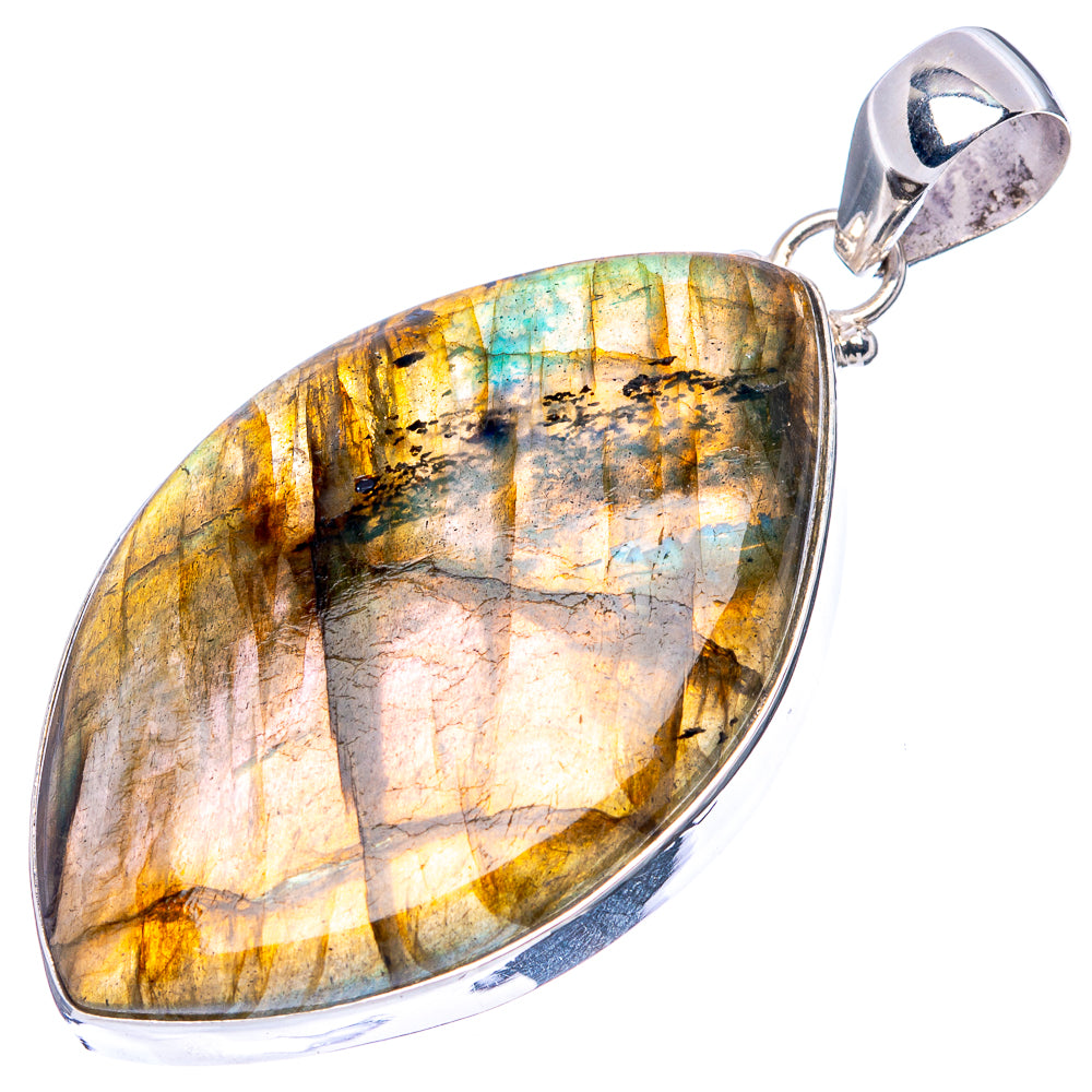 Labradorite Pendant 2 1/4" (925 Sterling Silver) P43197