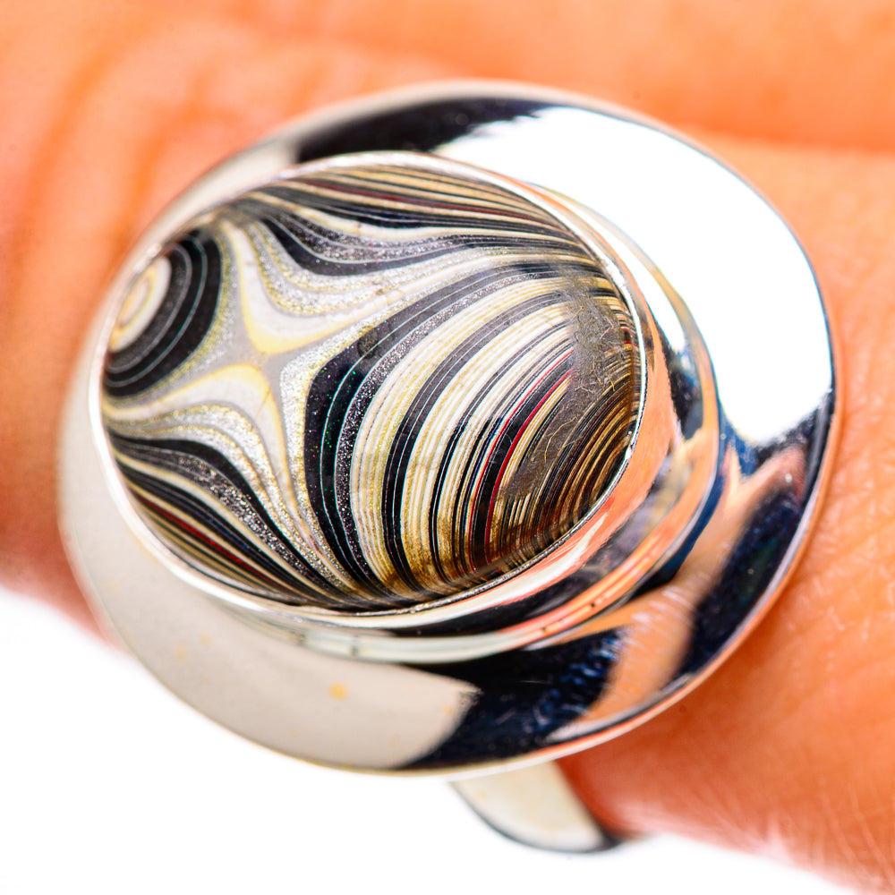 Fordite Ring Size 9.5 (925 Sterling Silver) RING139750
