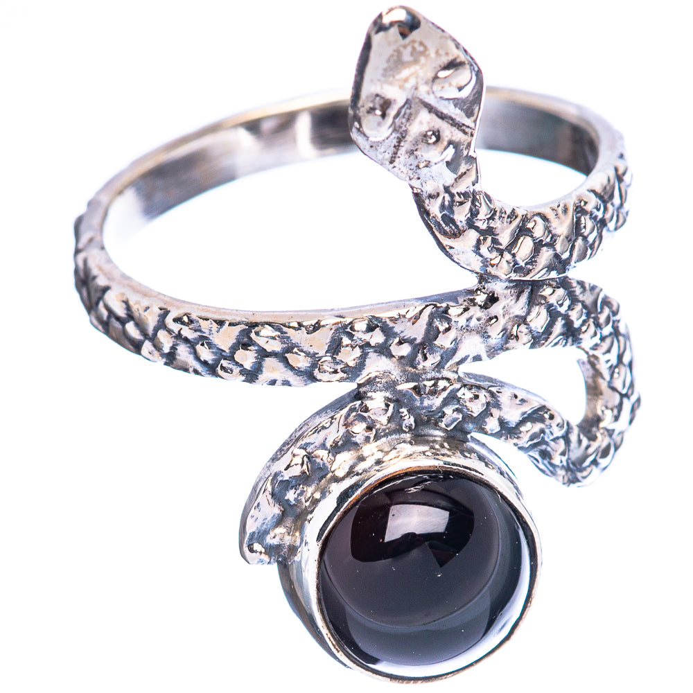 Value Black Onyx Ring Size 6.75 (925 Sterling Silver) R3237