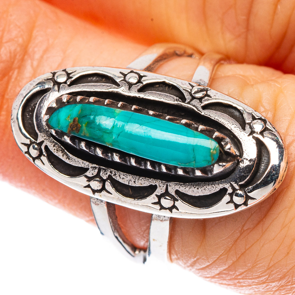 Rare Arizona Turquoise Ring Size 6.5 (925 Sterling Silver) R2308