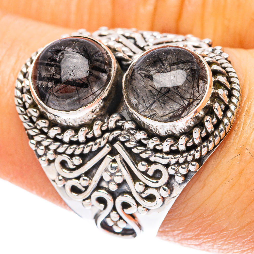 Tourmalinated Quartz Ring Size 7.75 (925 Sterling Silver) R4240