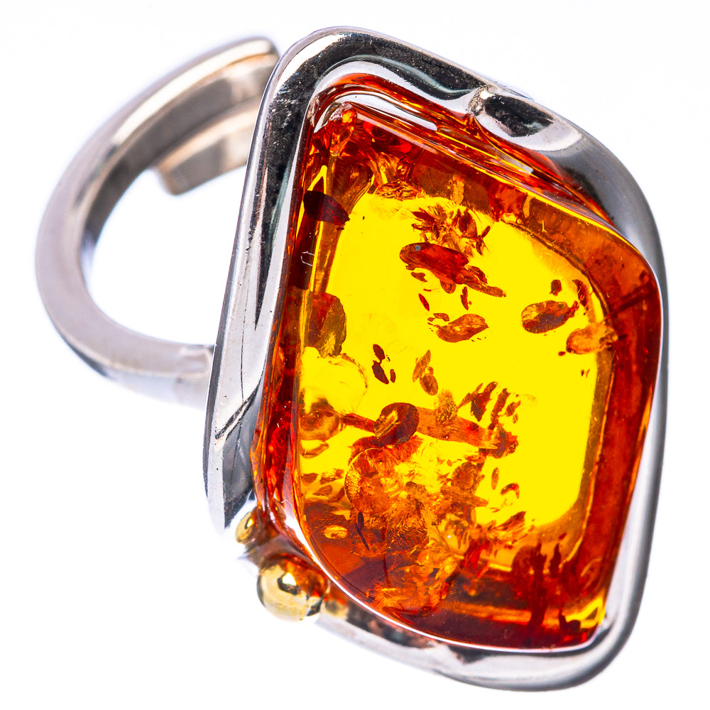 Baltic Amber Ring Size 7.5 (925 Sterling Silver) R1851