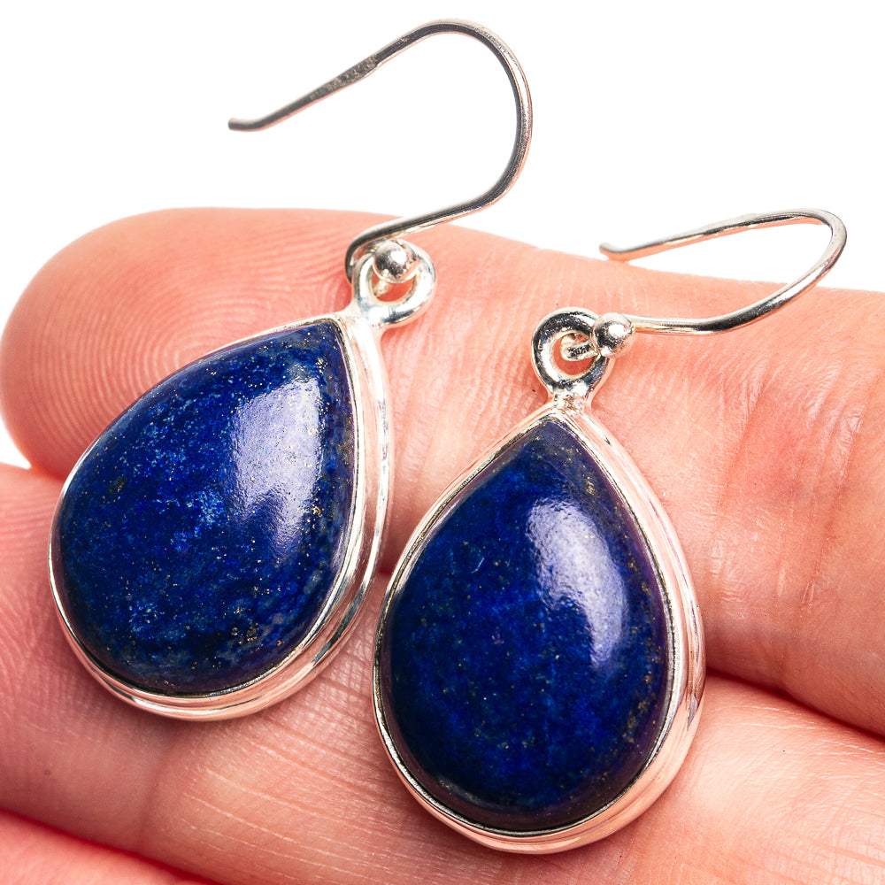 Lapis Lazuli Earrings 1 3/8" (925 Sterling Silver) E432778