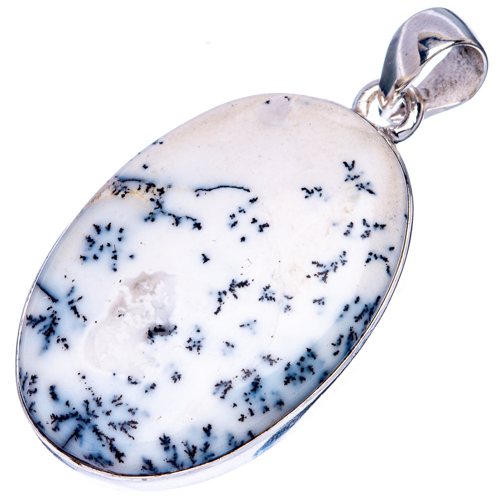 Dendritic Opal Pendant 1 5/8" (925 Sterling Silver) P42180