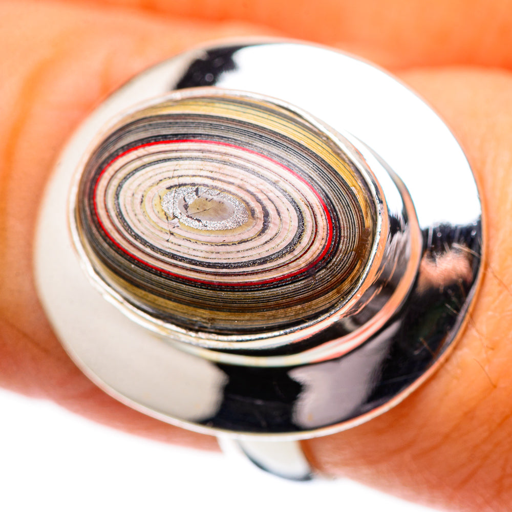 Fordite Ring Size 7.75 (925 Sterling Silver) RING139072