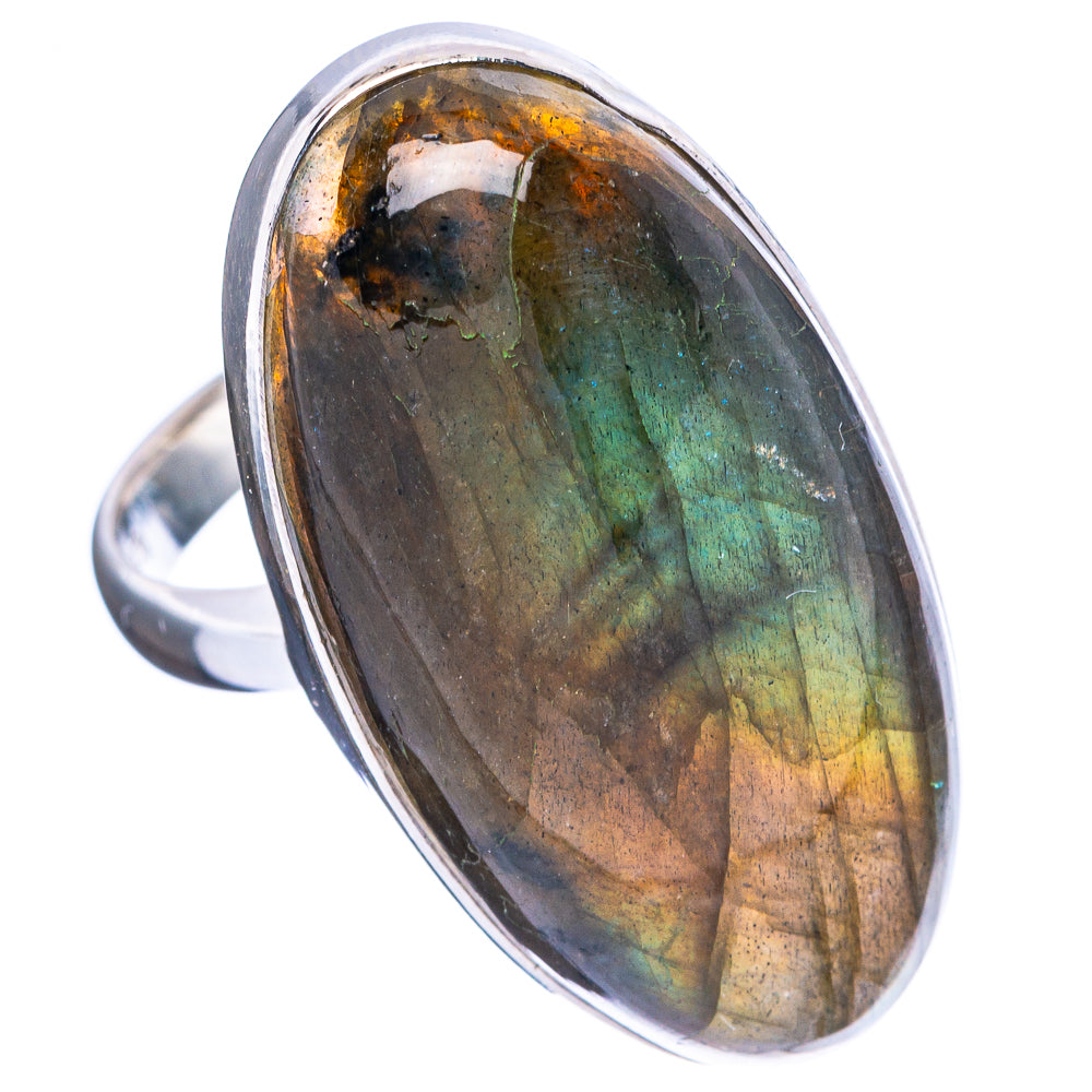 Labradorite Ring Size 8.5 (925 Sterling Silver) R4664