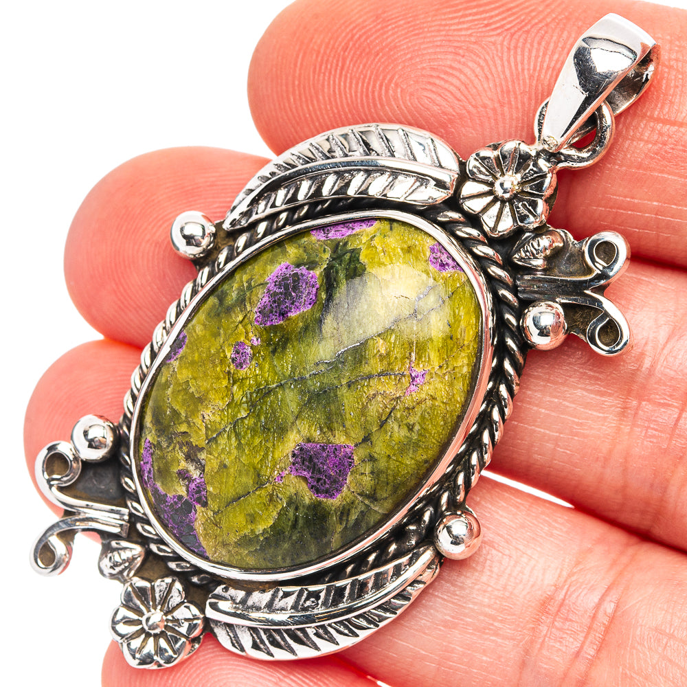 Premium Atlantisite Pendant 2 1/8" (.925 Sterling Silver)