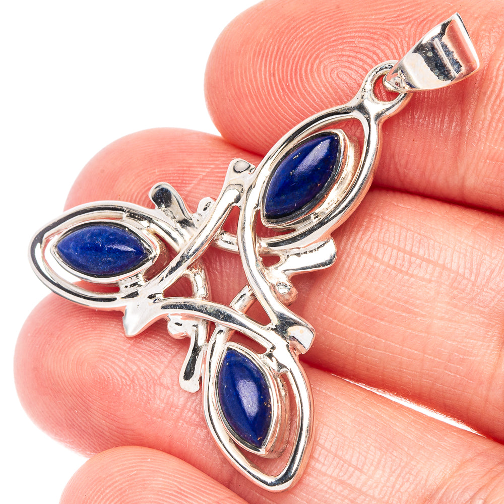 Lapis Lazuli Pendant 1 1/2" (925 Sterling Silver) P44894