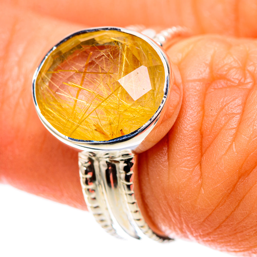 Premium Rutilated Quartz Ring Size 6 (925 Sterling Silver) RING138248