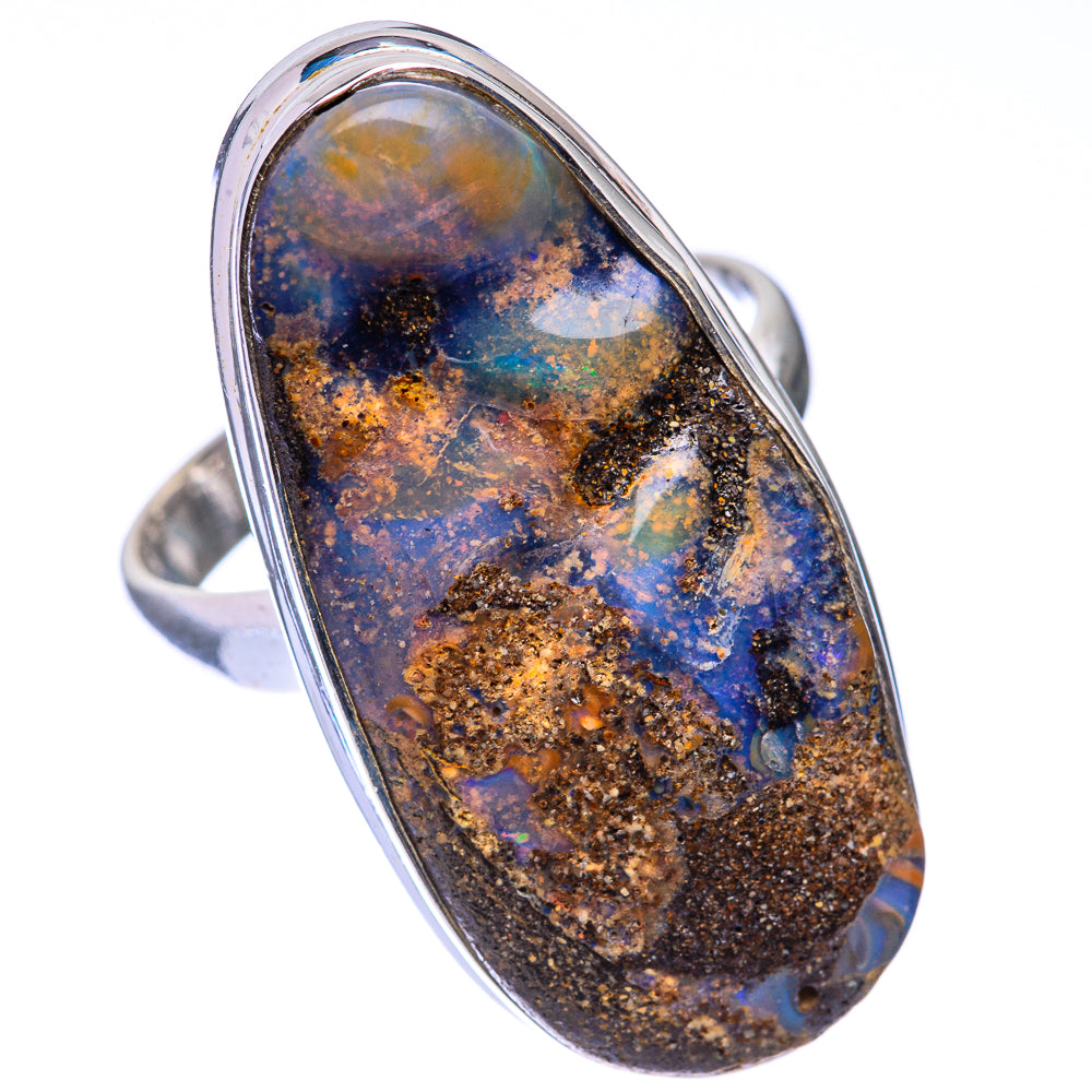 Large Boulder Opal Ring Size 9.25 (925 Sterling Silver) R141249