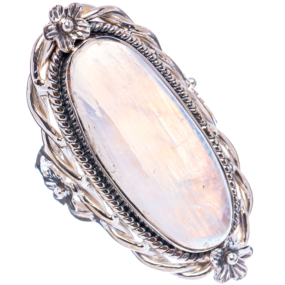 Signature Rainbow Moonstone Ring Size 6 (.925 Sterling Silver)
