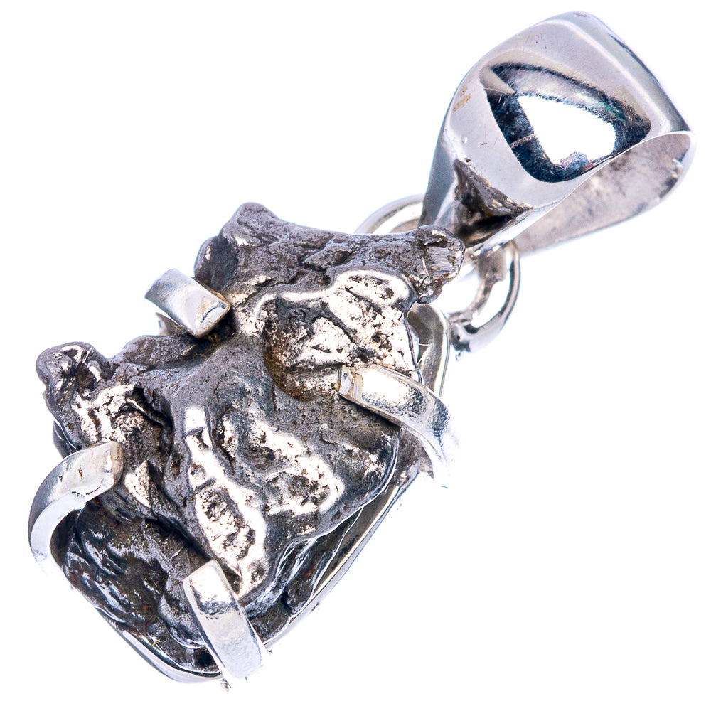 Rare Campo Del Cielo Meteorites  Pendant 1" (925 Sterling Silver) P41648