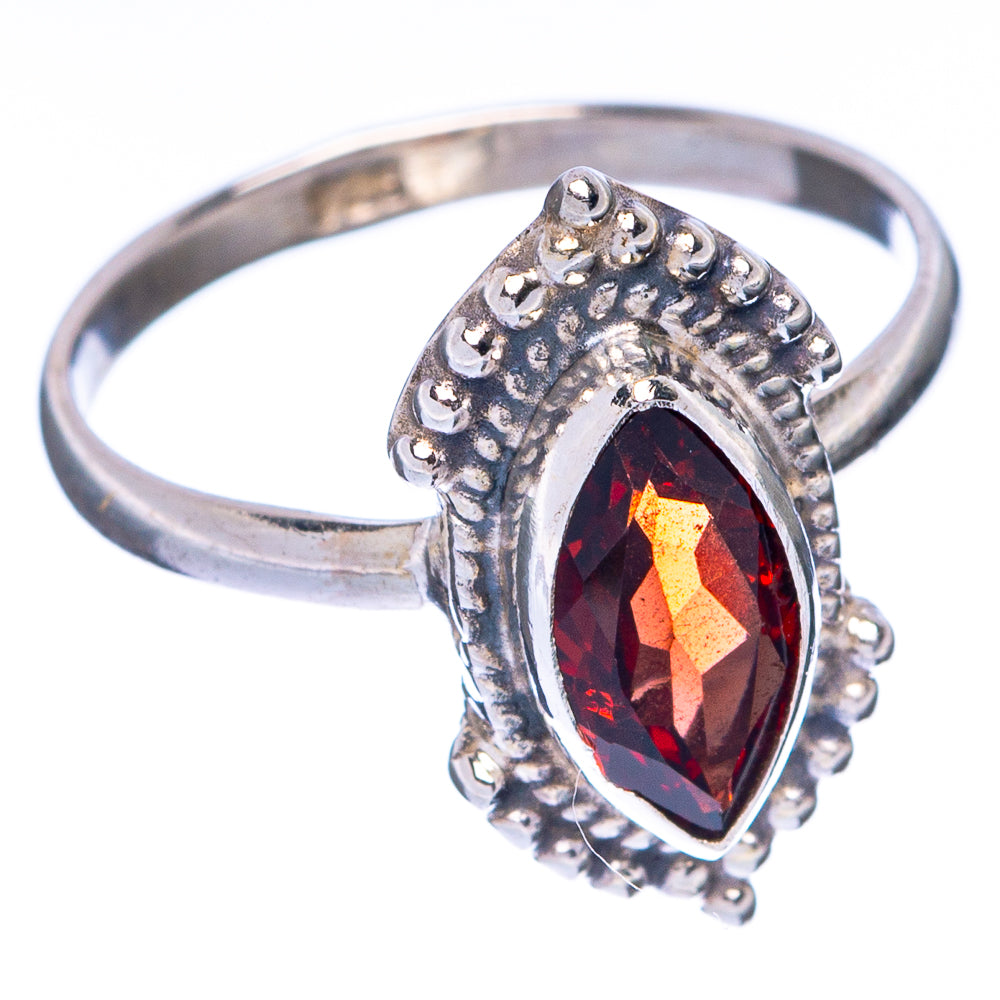 Garnet Dainty Ring Size 5.75 (925 Sterling Silver) R145036