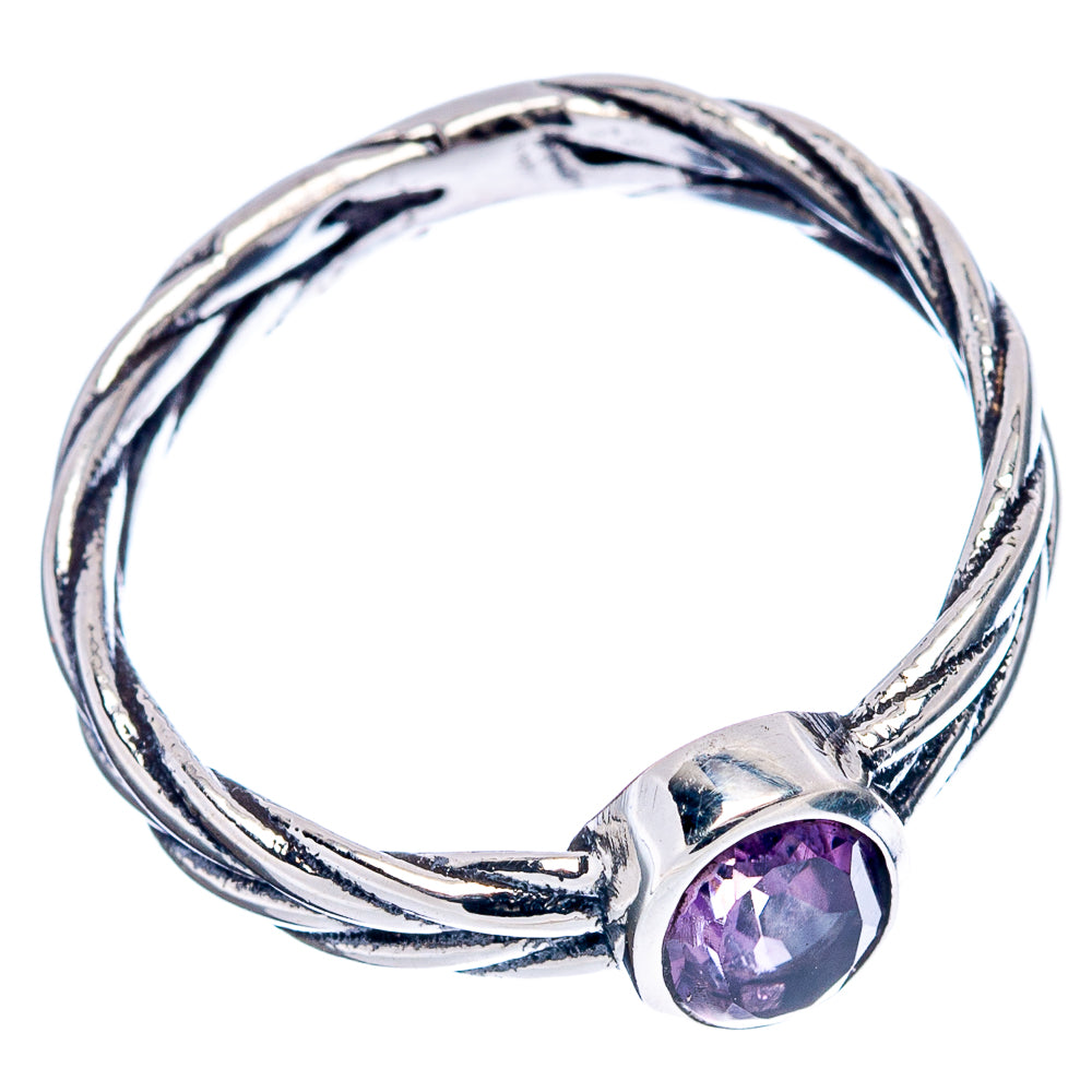 Amethyst Dainty Ring Size 7.5 (.925 Sterling Silver)