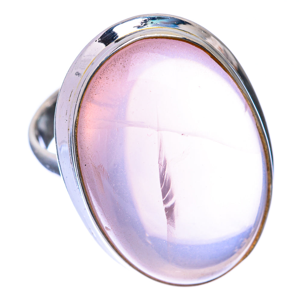 Large Rose Quartz Ring Size 7 (925 Sterling Silver) R141388