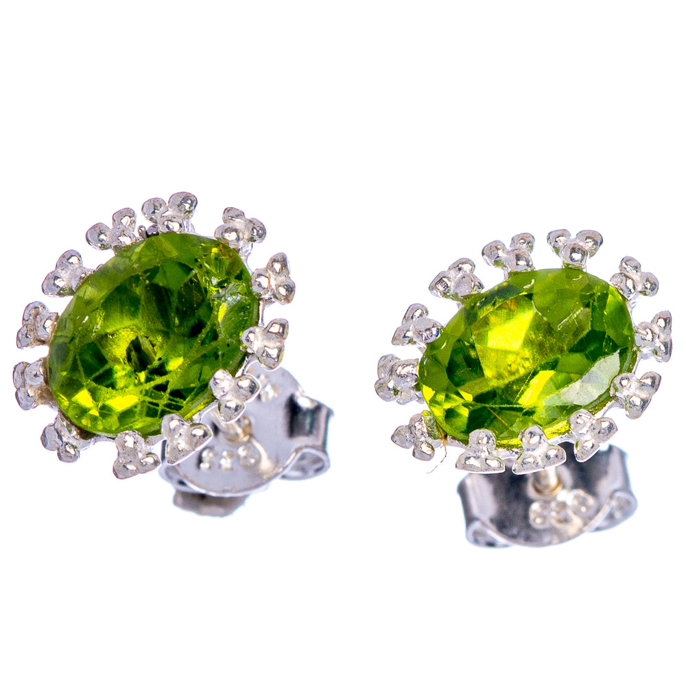 Peridot Dainty Earrings 3/8" (925 Sterling Silver) E433553