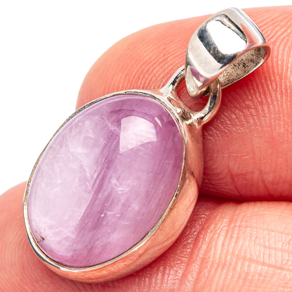 Rare Kunzite Pendant 1" (.925 Sterling Silver)