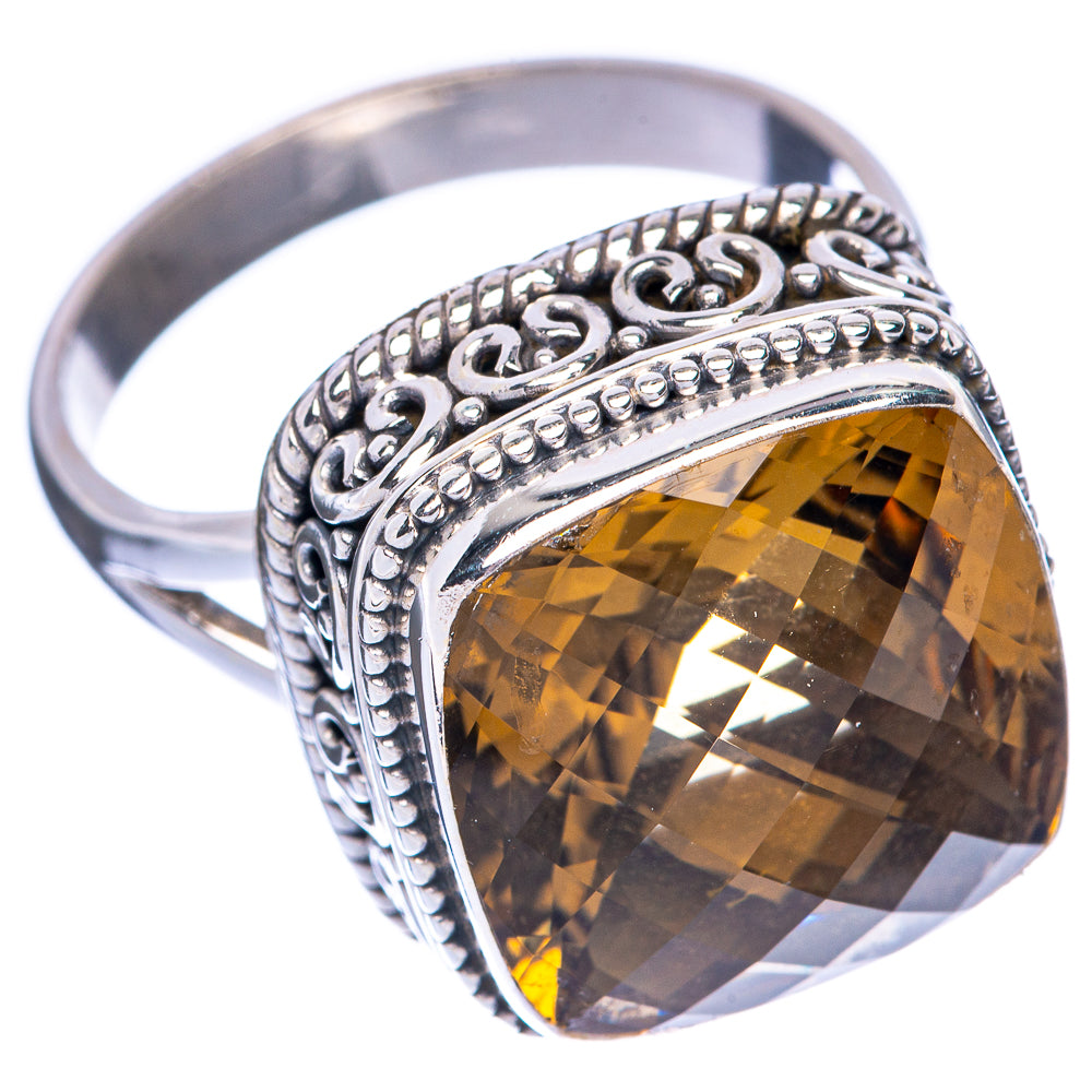 Faceted Citrine Ring Size 9.75 (925 Sterling Silver) R144713